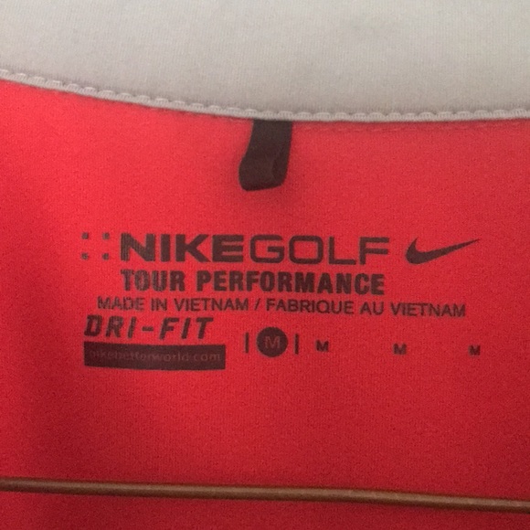 Red with Gray trim Nike Golf Polo - Picture 3 of 3